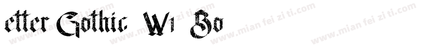 etter Gothic (W1) Bo字体转换